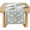 imageoverampampback 18x90 Printed Cotton Table Runner  Washable Table Runners for a Custom Home Decor Tablescape  Perfect for Coffee Table Dinner Table Living Room and More  Pink BloomGreen Floral