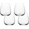 imageoverampampback 19oz Traditional Glassware  Set of 4 Classic Stemless Drinking Glasses for Parties Gettogethers and More  MouthBlown  Wine Cups for Kitchen and Dining Room  ClearWhite Wine 16oz