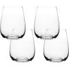 imageoverampampback 19oz Traditional Glassware  Set of 4 Classic Stemless Drinking Glasses for Parties Gettogethers and More  MouthBlown  Wine Cups for Kitchen and Dining Room  ClearClear