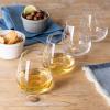 imageoverampampback 13oz Traditional Glassware  Set of 4 Classic Stem Drinking Glasses for Parties Gettogethers and More  MouthBlown  Wine Cups for Kitchen and Dining Room  ClearWhite Wine 16oz