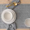 imageoverampampback 18x90 Washed 100 Linen Table Runner  Washable Table Runners for a Custom Home Decor Tablescape  Perfect for Coffee Table Dinner Table Living Room and More  PinkGrey Herringbone