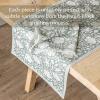 imageoverampampback 18x90 Washed 100 Linen Table Runner  Washable Table Runners for a Custom Home Decor Tablescape  Perfect for Coffee Table Dinner Table Living Room and More  PinkGreen Floral