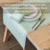 imageoverampampback 18x90 Washed 100 Linen Table Runner  Washable Table Runners for a Custom Home Decor Tablescape  Perfect for Coffee Table Dinner Table Living Room and More  PinkGreen Leaf