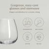 imageoverampampback 19oz Traditional Glassware  Set of 4 Classic Stemless Drinking Glasses for Parties Gettogethers and More  MouthBlown  Wine Cups for Kitchen and Dining Room  ClearWhite Wine 16oz
