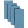 imageoverampampback Washed 100 Linen Cloth Napkins  Washable Napkins Set for Mixing Matching and Creating a Custom Home Decor Tablescape  BlueBlue