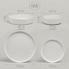imageoverampampback 16Piece Stackable Dinnerware Dish Set  Stoneware Dishes  Includes 4 Dinner Plates 4 Salad Plates 4 Cereal Bowls and 4 Dinner Bowls  AllOccasion Place Settings  SemiMatte CharcoalGlossy White