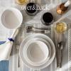 imageoverampampback Coupe Dinnerware Set  Porcelain Dishes  Comes with 4 Dinner Plates 4 Salad Plates 4 Cereal Bowls and 4 Dinner Bowls  16Piece AllOccasion Place Settings  Glossy WhiteBowl Set  12 Pieces