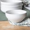 imageoverampampback Coupe Dinnerware Set  Porcelain Dishes  Comes with 4 Dinner Plates 4 Salad Plates 4 Cereal Bowls and 4 Dinner Bowls  16Piece AllOccasion Place Settings  Glossy WhiteDinner Set  16 Pieces