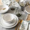imageoverampampback Coupe Dinnerware Set  Porcelain Dishes  Comes with 4 Dinner Plates 4 Salad Plates 4 Cereal Bowls and 4 Dinner Bowls  16Piece AllOccasion Place Settings  Glossy WhiteDinner Set  16 Pieces