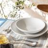 imageoverampampback Coupe Dinnerware Set  Porcelain Dishes  Comes with 4 Dinner Plates 4 Salad Plates 4 Cereal Bowls and 4 Dinner Bowls  16Piece AllOccasion Place Settings  Glossy WhiteBowl Set  12 Pieces
