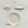 imageoverampampback Coupe Dinnerware Set  Stoneware Dishes  Comes with 4 Dinner Plates 4 Cereal Bowls and 4 Dinner Bowls  12Piece AllOccasion Place Settings  SemiMatte Ivory