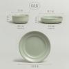 imageoverampampback Rim Dinnerware Set  Stoneware Dishes  Comes with 4 Dinner Plates 4 Cereal Bowls and 4 Dinner Bowls  12Piece AllOccasion Place Settings  Serves Four  SemiMatte SageSage