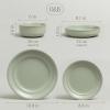 imageoverampampback Rim Dinnerware Set  Stoneware Dishes  Comes with 4 Dinner Plates 4 Cereal Bowls and 4 Dinner Bowls  12Piece AllOccasion Place Settings  Serves Four  SemiMatte SageSage