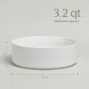 imageoverampampback Stackable Serving Bowl  Stoneware Dishes  AllOccasion Place Settings  Perfect for Salads Pastas and More  101quot x 101quot x 32quot  SemiMatte BlackWhite