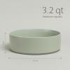 imageoverampampback Stackable Serving Bowl  Stoneware Dishes  AllOccasion Place Settings  Perfect for Salads Pastas and More  101quot x 101quot x 32quot  SemiMatte BlackSage