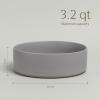 imageoverampampback Stackable Serving Bowl  Stoneware Dishes  AllOccasion Place Settings  Perfect for Salads Pastas and More  101quot x 101quot x 32quot  SemiMatte BlackCharcoal