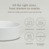 imageoverampampback Stackable Serving Bowl  Stoneware Dishes  AllOccasion Place Settings  Perfect for Salads Pastas and More  101quot x 101quot x 32quot  SemiMatte BlackWhite