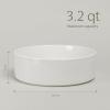 imageoverampampback Stackable Serving Bowl  Stoneware Dishes  AllOccasion Place Settings  Perfect for Salads Pastas and More  101quot x 101quot x 32quot  SemiMatte BlackGlossy White