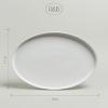 imageoverampampback Stackable Stoneware Serving Platter  Elegant 1Piece Oval Serving Platter to Complete Your Kitchen Set  Perfect for Appetizers Desserts and More  16quot L x 11quot W  Glossy WhiteWhite