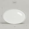 imageoverampampback Stackable Stoneware Serving Platter  Elegant 1Piece Oval Serving Platter to Complete Your Kitchen Set  Perfect for Appetizers Desserts and More  16quot L x 11quot W  Glossy WhiteGlossy White
