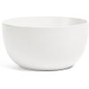 imageoverampampback Stoneware Large Footed Food Bowl  Kitchen and Dining Room Stand Perfect for Fruit Bread Candy and More  11quot D x 49quot H  23 Quarts  SemiMatte WhiteWhite