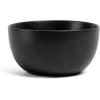 imageoverampampback Stoneware Large Footed Food Bowl  Kitchen and Dining Room Stand Perfect for Fruit Bread Candy and More  11quot D x 49quot H  23 Quarts  SemiMatte WhiteBlack