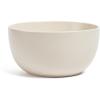imageoverampampback Stoneware Large Footed Food Bowl  Kitchen and Dining Room Stand Perfect for Fruit Bread Candy and More  11quot D x 49quot H  23 Quarts  SemiMatte WhiteIvory