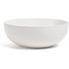 imageoverampampback Stoneware Large Footed Food Bowl  Kitchen and Dining Room Stand Perfect for Fruit Bread Candy and More  11quot D x 49quot H  23 Quarts  SemiMatte WhiteWhite