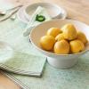 imageoverampampback Stoneware Large Footed Food Bowl  Kitchen and Dining Room Stand Perfect for Fruit Bread Candy and More  11quot D x 49quot H  23 Quarts  SemiMatte WhiteWhite
