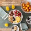 imageoverampampback Stoneware Round Cake Stand  Dessert Holder Perfect for Pies Cakes Cupcakes Sweets and More  AllOccasion Decorative Display Dish  111quot D x 3quot H  SemiMatte WhiteWhite