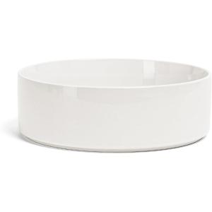 imageoverampampback Stackable Serving Bowl  Stoneware Dishes  AllOccasion Place Settings  Perfect for Salads Pastas and More  101quot x 101quot x 32quot  SemiMatte BlackGlossy White