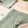 imageoverampampback Set of 4 Washed 100Linen Woven Placemats  Colorful Dining Table Mat  Machine Washable  Kitchen and Home Decor  BlueGreen