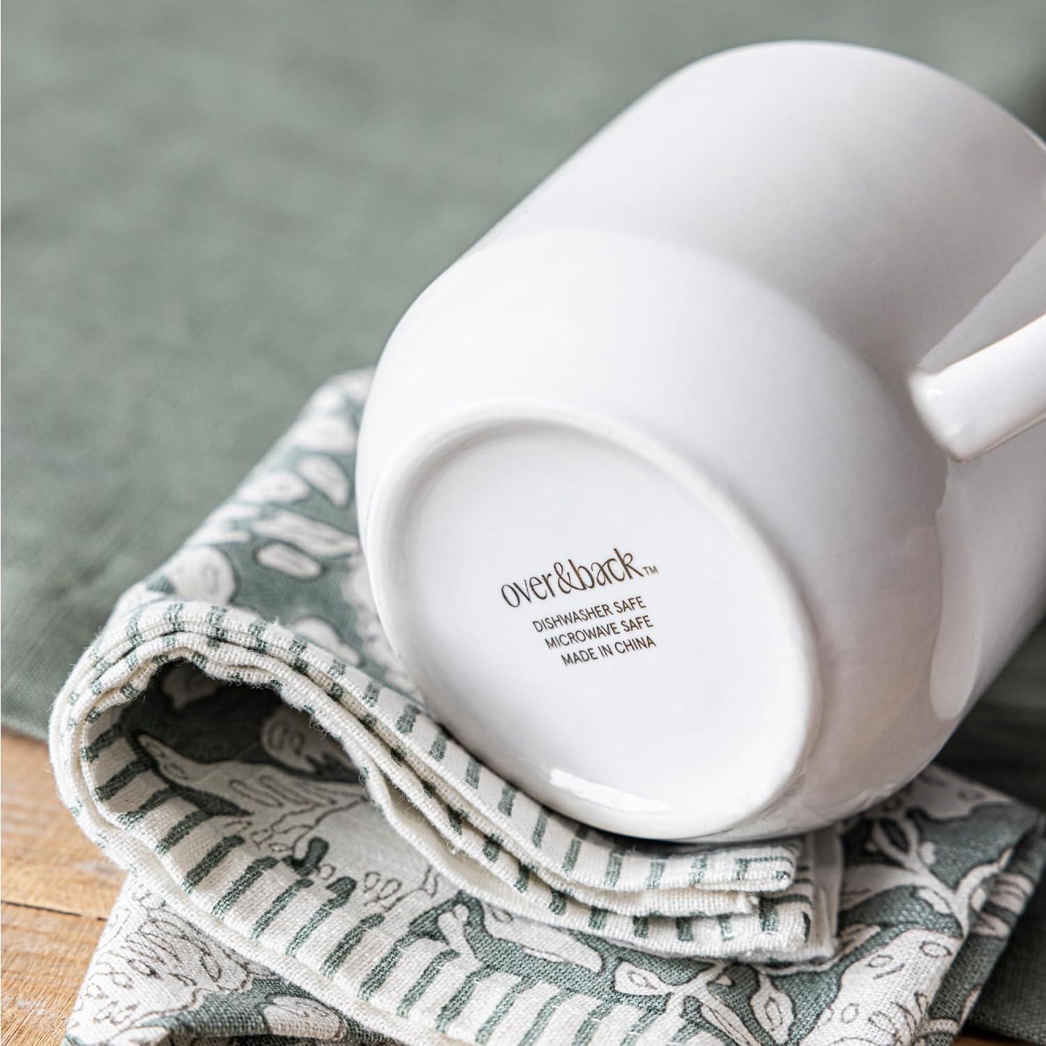 imageoverampampback Coupe Porcelain Coffee Mugs  4Piece Mug Set  Enjoy the Perfect Cup of Coffee Tea Latte and More  Glossy White  14 OzMugs  4 Pieces