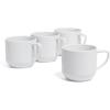 imageoverampampback Coupe Porcelain Coffee Mugs  4Piece Mug Set  Enjoy the Perfect Cup of Coffee Tea Latte and More  Glossy White  14 OzMugs  4 Pieces