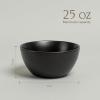 imageoverampampback Coupe Cereal Bowl Set  Stoneware Dishes  Comes with 4 Cereal Bowls  EasytoStack Breakfast Place Settings  6quot x 6quot x 26quot  25oz  SemiMatte WhiteBlack