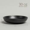 imageoverampampback Coupe Cereal Bowl Set  Stoneware Dishes  Comes with 4 Cereal Bowls  EasytoStack Breakfast Place Settings  6quot x 6quot x 26quot  25oz  SemiMatte WhiteBlack