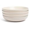 imageoverampampback Coupe Cereal Bowl Set  Stoneware Dishes  Comes with 4 Cereal Bowls  EasytoStack Breakfast Place Settings  6quot x 6quot x 26quot  25oz  SemiMatte WhiteIvory