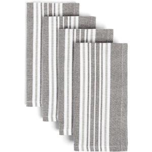 image:imageoverampback Cloth Napkins Set  Cotton Block Print Napkins Reusable amp Washable  Decorative Dinner Cocktail Floral Spring Table Napkins Cloth for Home or Events  Blue ArchGrey Woven Stripe