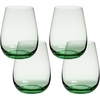 image:imageoverampback 18oz Stemless Glassware  Set of 4 Drinking Glasses for Parties Gettogethers and More  MouthBlown  Wine Cups for Kitchen and Dining Room  Green