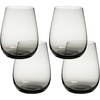 image:imageoverampback 18oz Stemless Glassware  Set of 4 Drinking Glasses for Parties Gettogethers and More  MouthBlown  Wine Cups for Kitchen and Dining Room  Smoke