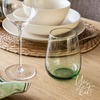 image:imageoverampback 18oz Stemless Glassware  Set of 4 Drinking Glasses for Parties Gettogethers and More  MouthBlown  Wine Cups for Kitchen and Dining Room  Green