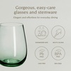 image:imageoverampback 18oz Stemless Glassware  Set of 4 Drinking Glasses for Parties Gettogethers and More  MouthBlown  Wine Cups for Kitchen and Dining Room  Green